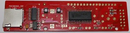 Photo of PCB