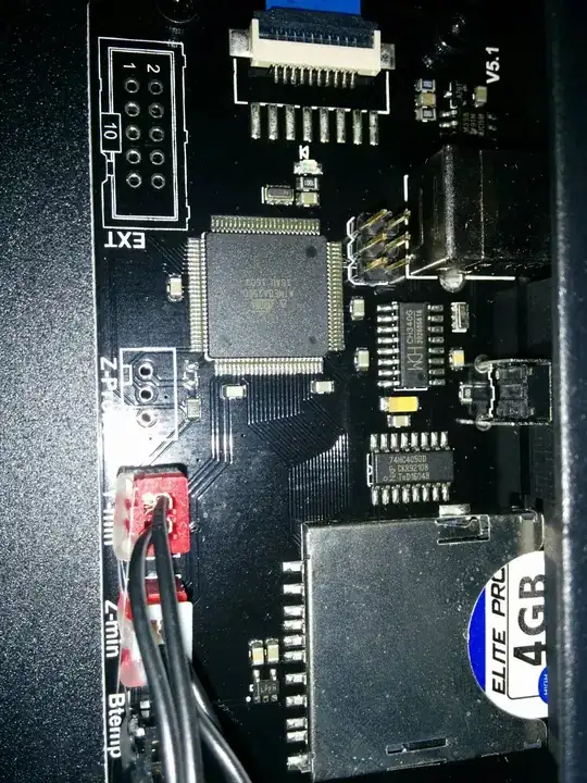 Closeup of Prusa i3 Plus custom board #2