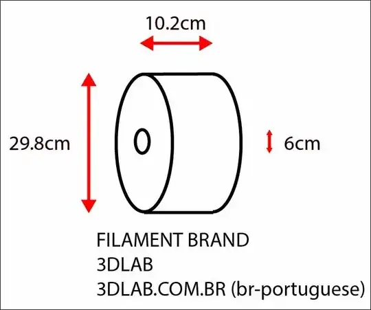 Dimension of Filament Spool