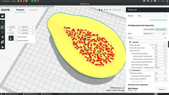 The fruit has some low-poly seeds. These used to be a particle system but I then changed them into individual objects.