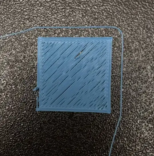 Back Right Corner of Z Calibration Pattern