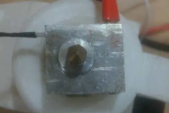 Photo of hotend Photo of hotend