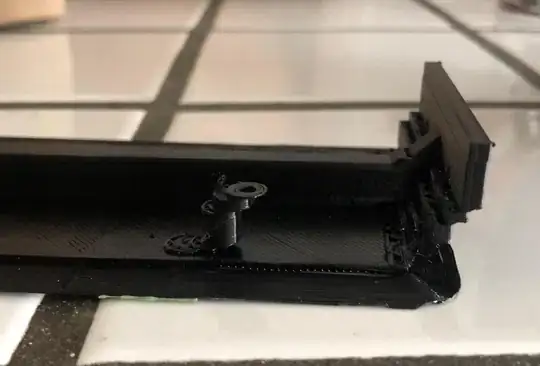 Red areas are the areas which nozzle starts touching the bed.