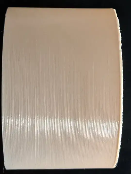 Vase print; extruded ellipse printed along X axis