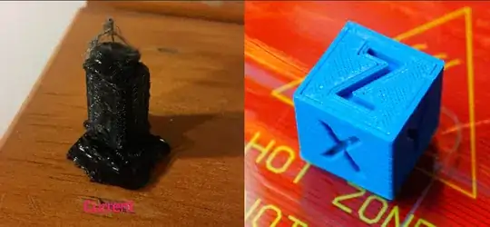 Model printed with Raft for adhesion