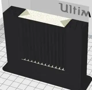 Non scaffolding support structure in material color