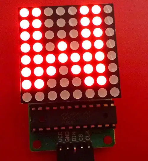 MAX7219 with 64-LED matrix