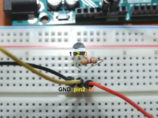 Dallas DS18B20 with the 4.7kOhm resistor