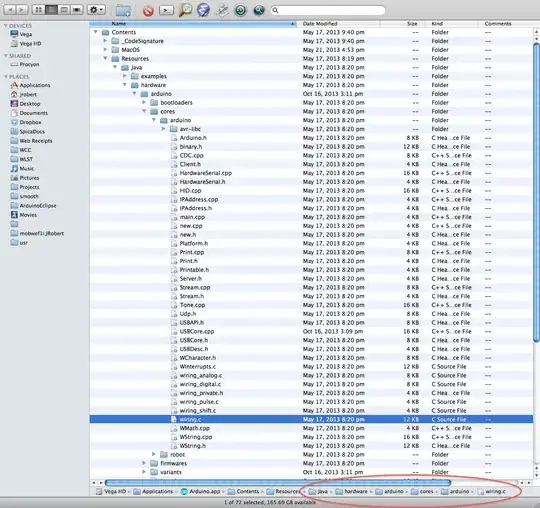 Path to library sources (Arduino-Mac)