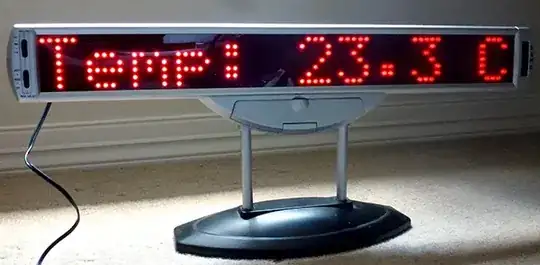 Scrolling LED sign