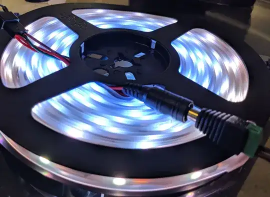 WS2811 white half brightness