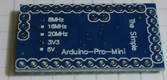 Arduino Pro Mini markings