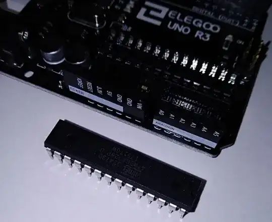 atmega328p-pu chip removed