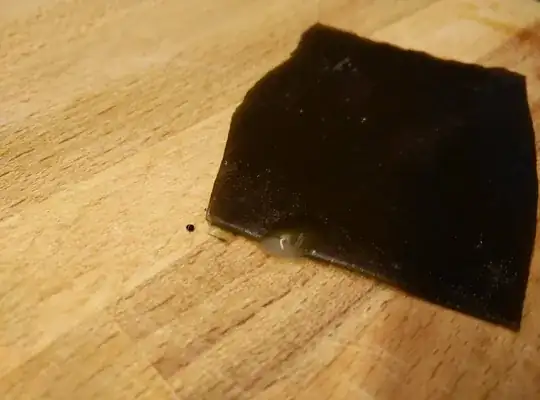 Kombu with bubble cut open