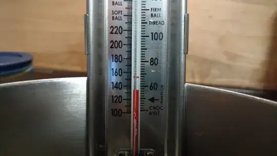 thermometer with additional line
