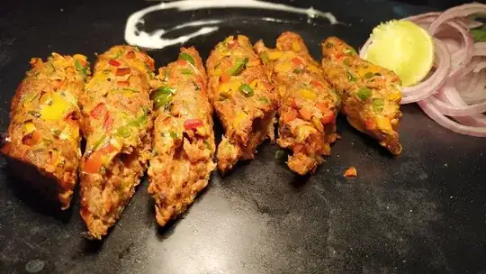 Lamb (Gilafi) Seekh Kebab