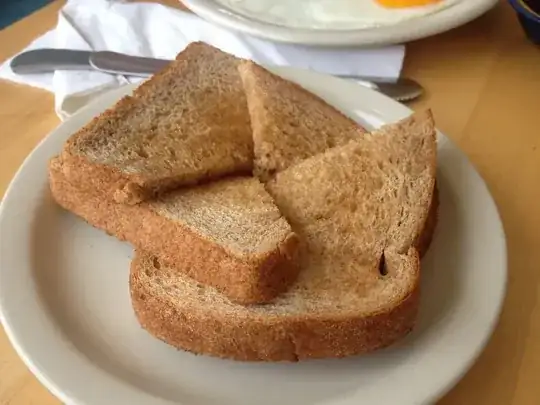 Interleaved toast pinwheel