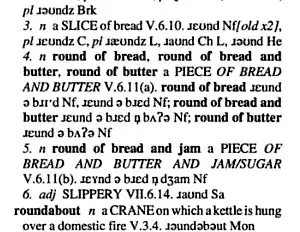 From the survey of English dialects