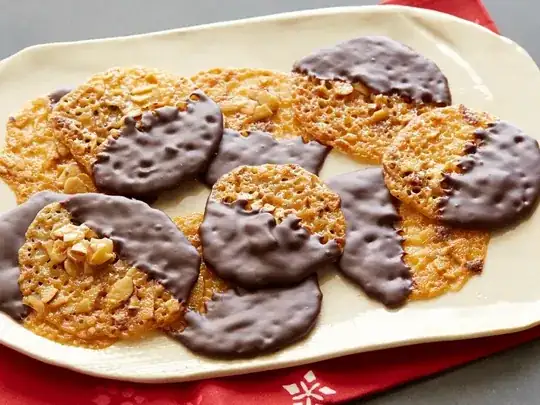 Honey Almond Lace Cookies