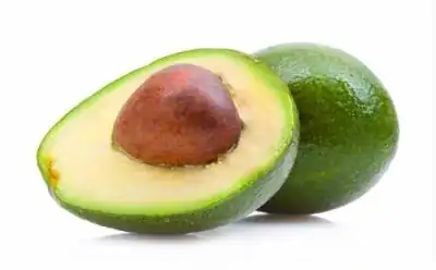 Bright green avocado