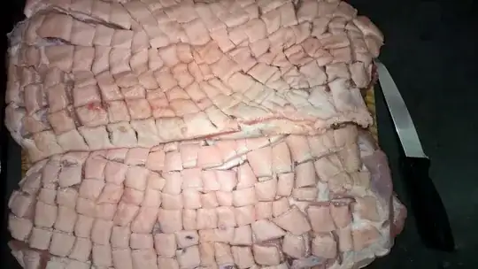 well scored pork belly