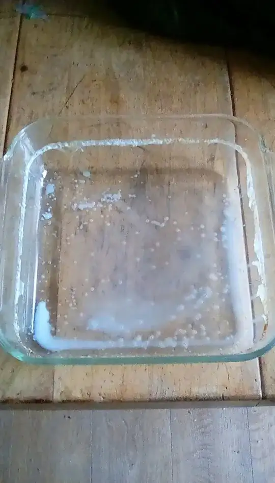 The pan after drinking the milk.