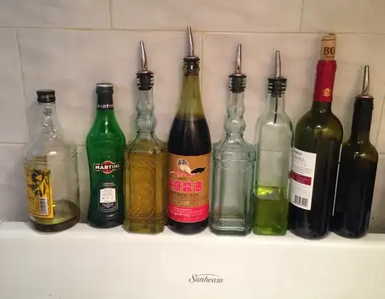 oils etc above stove