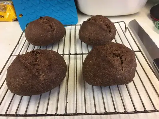 Russian Black Bread rye rolls