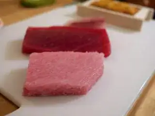 Fatty Tuna (front) vs. Lean Tuna (back)