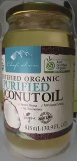 Coconut oil jar actual appearance