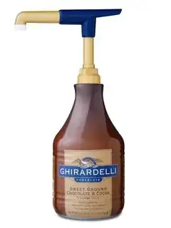 Ghiradelli sweet ground chocolate and cocoa flavored sauce