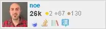profile for noe on Stack Exchange, a network of free, community-driven Q&A sites profile for noe on Stack Exchange, a network of free, community-driven Q&A sites