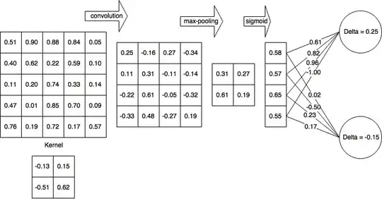 network after forward pass