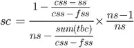 sc formula
