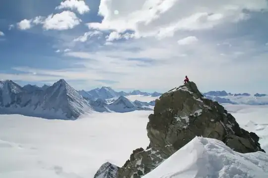 This is me on mount Tyree camp one, during The Omega Foundation mapping expedition of 2005, mount Evans is in the background