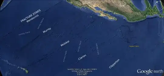Labeled image of Pacific floor
