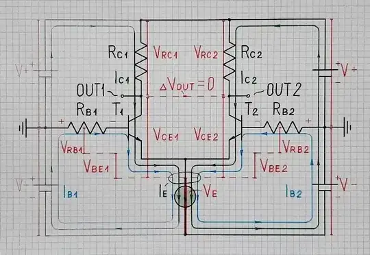 Differential pair with RB1 and RB2