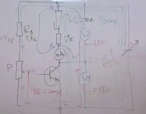 Building the simplest transistor current source