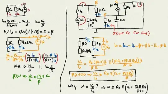 Frequency response of BJT frequencies with CE bypassed