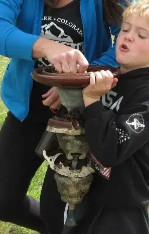 A broken off piece of the 