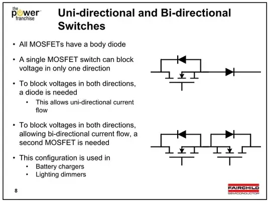 Uni-directional and Bi-directional MOSFET Switches