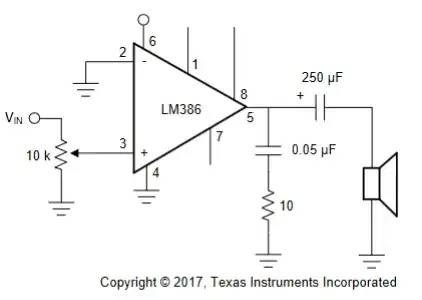 simple LM386 circuit
