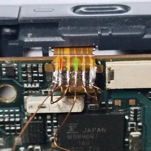 The red and green wire is the same as the next image