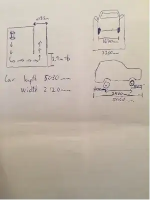 garage and car dimensions