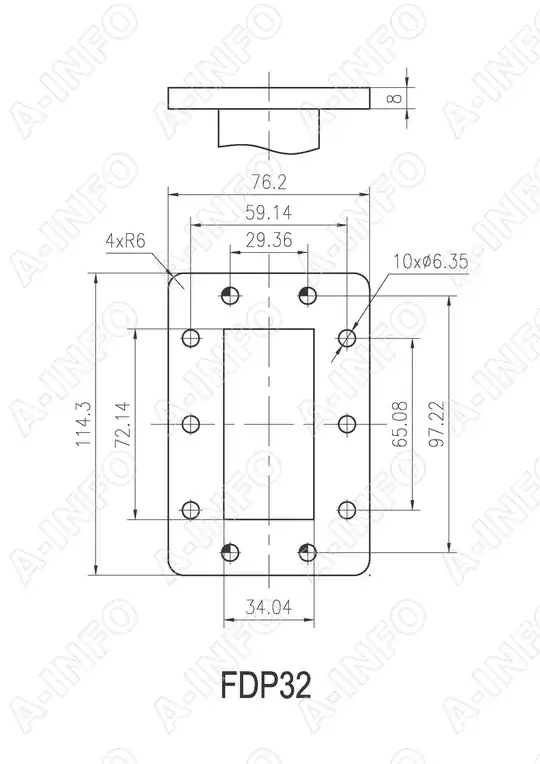FDP32 flange drawing