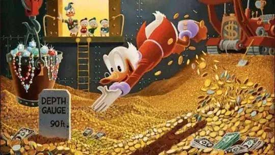 Scrooge McDuck swimming pool
