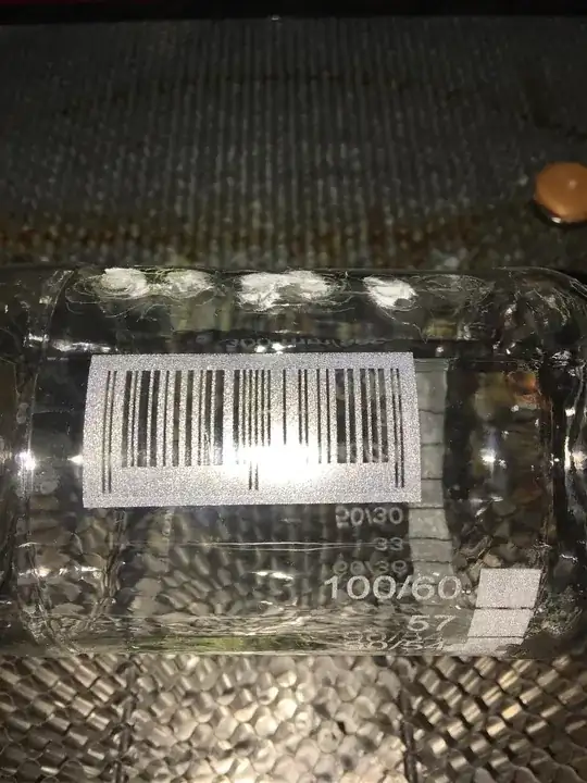 light engraved bar code