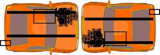 Cars crash from above