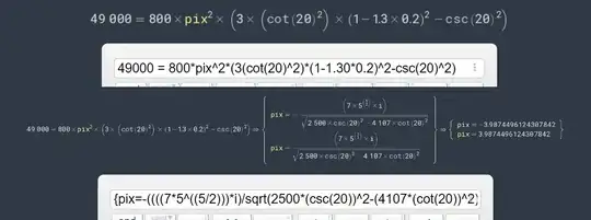 Other printscreen of the scientific calculator equation and result
