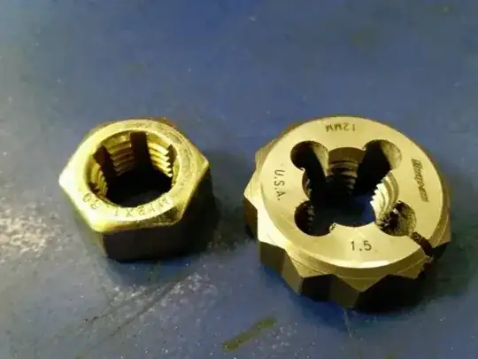 thread chaser vs thread cutting die